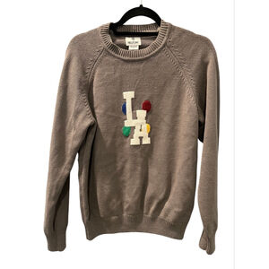 Hillflint Los Angeles LA Crewneck Pullover Sweater Size Large Boucle Logo Casual